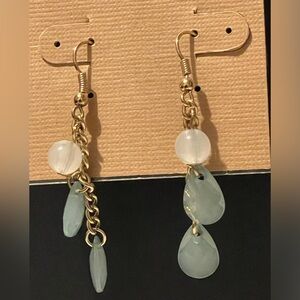 Nordstrom Blue Acrylic Drop hook earrings